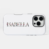 Coque iPhone 16 Pro Nom Isabella (Verso Horizontal)