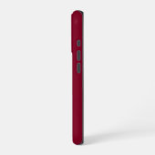 Coque iPhone 16 Pro Nom Monogramme Moderne Bourgogne (Côté gauche)