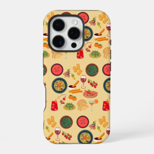 Coque iPhone 16 Pro Nourriture Espagne (Verso)