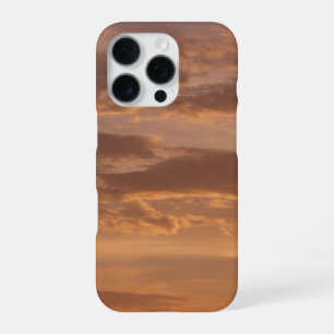 Coque iPhone 16 Pro Nuages de coucher de soleil II Pastel Nature Abstr