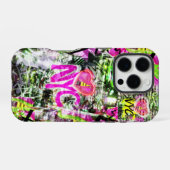 Coque iPhone 16 Pro nyc J'aime les graffitis de la ville de NY (Verso Horizontal)