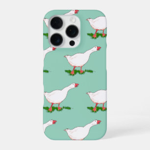 Coque iPhone 16 Pro oie de la ferme blanche