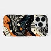 Coque iPhone 16 Pro Orbite de forme d'onde (Verso Horizontal)