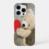 Coque iPhone 16 Pro Ours amoureux (Verso)