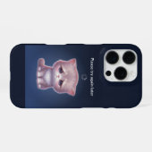 Coque iPhone 16 Pro Overthinking Cat Phone Case – Cute Aesthetic (Verso Horizontal)