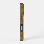 Coque iPhone 16 Pro Paillettes dorées (Côté droit)