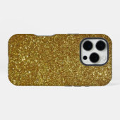 Coque iPhone 16 Pro Paillettes dorées (Verso Horizontal)