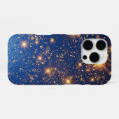 Coque iPhone 16 Pro Paillettes dorées et scintillements (Verso Horizontal)