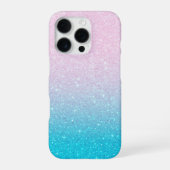 Coque iPhone 16 Pro Paillettes Douces Ombré (Verso)