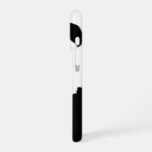 Coque iPhone 16 Pro Panda noir et blanc (Côté gauche)