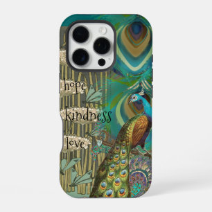 Coque iPhone 16 Pro Paon de Damas & Plume Vous choisissez la couleur