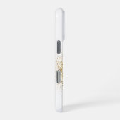 Coque iPhone 16 Pro Papillon Arc-en-Ciel dans un Cercle Doré (Côté droit)