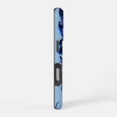 Coque iPhone 16 Pro Papillons de scintillement cosmique bleu (Côté droit)