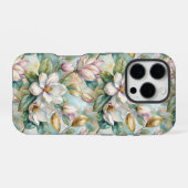 Coque iPhone 16 Pro Pattern Elegant Magnolia Flowers (Verso Horizontal)
