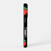 Coque iPhone 16 Pro pattern strawberries (Côté droit)