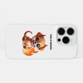 Coque iPhone 16 Pro Paws of Darkness Fire Dog Phone Case (Verso Horizontal)