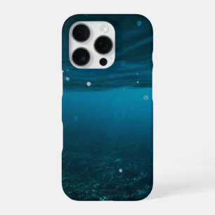 Coque iPhone 16 Pro Paysage marin avec plage, grande vague et monture
