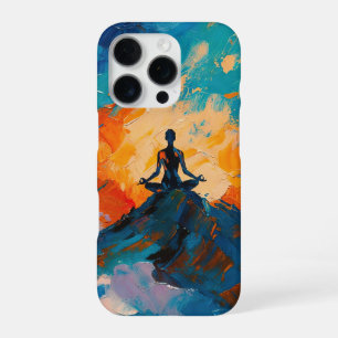 Coque iPhone 16 Pro peinture à l'huile Art du Yoga (#4)