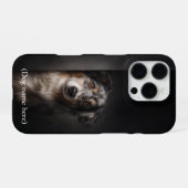 Coque iPhone 16 Pro Personalized Australian Shepherd Portrait iPhone C (Verso Horizontal)