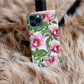 Coque iPhone 16 Pro Personalized High-Poly Peony Phone Case