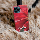 Coque iPhone 16 Pro Personalized Modern Poinsettia Phone Case