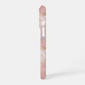 Coque iPhone 16 Pro Personalized Monogram Rose Quartz Gold (Côté gauche)