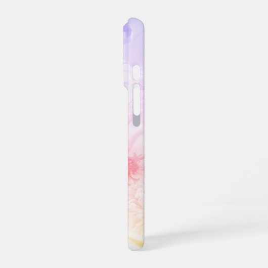 Coque iPhone 16 Pro Personalized Soft Cotton Candy Floral (Côté gauche)