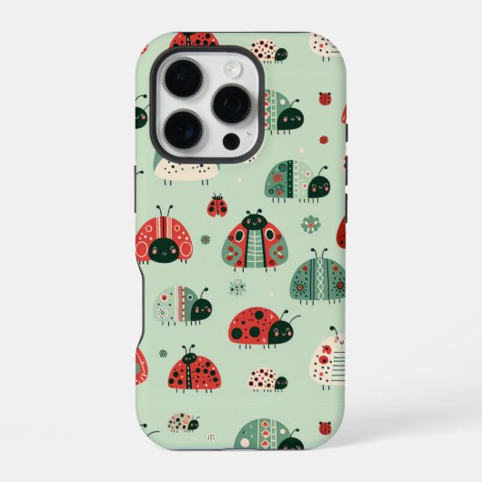 Coque iPhone 16 Pro Petits insectes de fête (Verso)