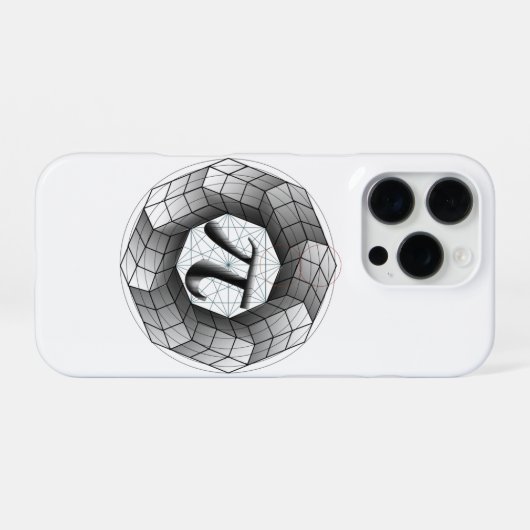 Coque iPhone 16 Pro Pi Symbole-, coque iphone d'illusion optique pour  (Verso Horizontal)