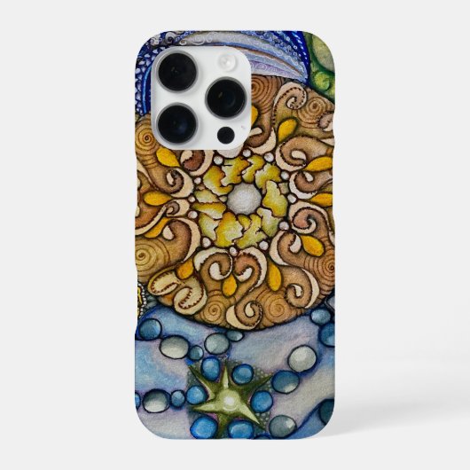Coque iPhone 16 Pro Pierres celtiques (Verso)