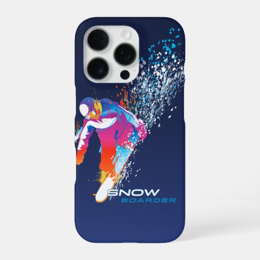 Coque iPhone 16 Pro Planche à neige | (Verso)