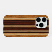 Coque iPhone 16 Pro Planche de surf en bois faux Koa Nalu Lua (Verso Horizontal)
