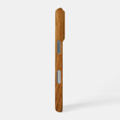 Coque iPhone 16 Pro Planche de surf en bois faux Koa Nalu Lua (Côté droit)