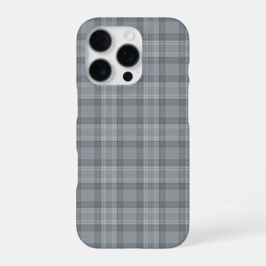 Coque iPhone 16 Pro Plat gris foncé et gris doux (Verso)