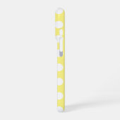 Coque iPhone 16 Pro Points jaunes et blancs (Côté gauche)