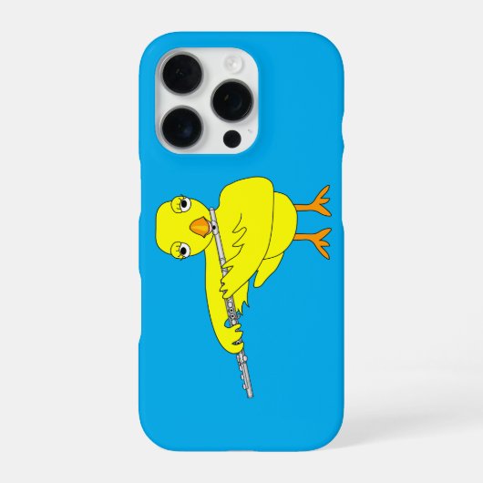 Coque iPhone 16 Pro Poulet Flûte (Verso)