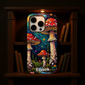 Coque iPhone 16 Pro Pré de champignons de pin cosmique