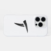 Coque iPhone 16 Pro Prédateur Noir (Verso Horizontal)