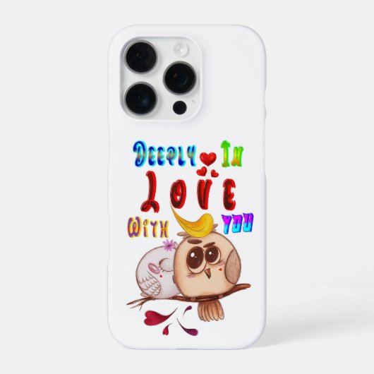 Coque iPhone 16 Pro Profondément En Amour Avec Toi (Verso)