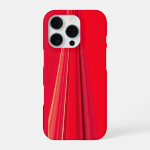 Coque iPhone 16 Pro Profondeur Cramoisie Belle Texture Rouge Abstrac