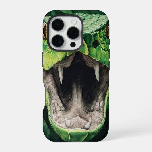 Coque iPhone 16 Pro Puissance Primitive 008 – Serpent (Verso)