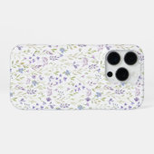 Coque iPhone 16 Pro Purple Wildflower (Verso Horizontal)
