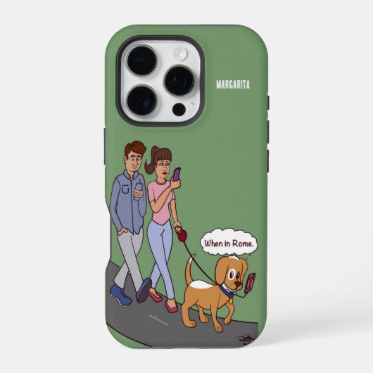 Coque iPhone 16 Pro Quand à Rome (Verso)