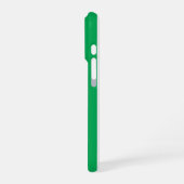 Coque iPhone 16 Pro Rayures de cabane vertes et blanches (Côté gauche)