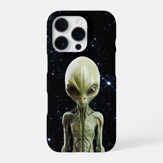 Coque iPhone 16 Pro Realistic Alien  (Verso)