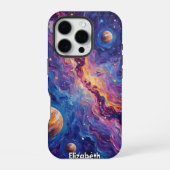 Coque iPhone 16 Pro Remous Interstellaire : Vue Planétaire (Verso)