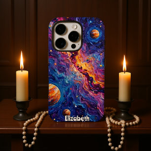 Coque iPhone 16 Pro Remous Interstellaire : Vue Planétaire