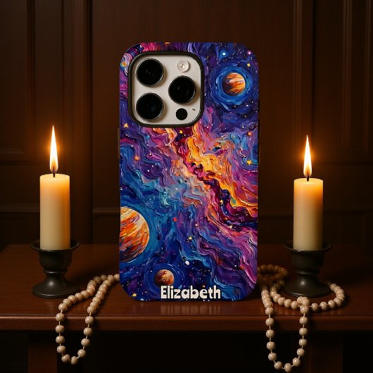 Coque iPhone 16 Pro Remous Interstellaire : Vue Planétaire