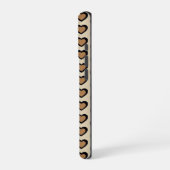Coque iPhone 16 Pro Retro Hearts Leopard (Côté gauche)