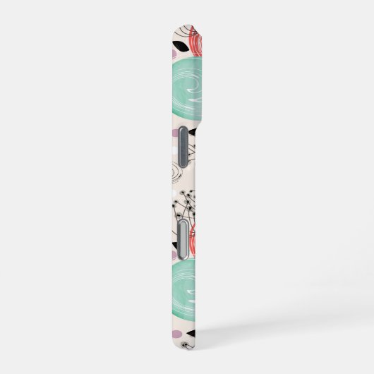 Coque iPhone 16 Pro Rétro, rose (Côté droit)